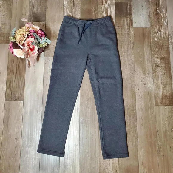 Tek Gear Kids Boys Ultra Soft Fleece Drawstring Pants Dark Gray Size Large 14-16 - Picture 9 of 14